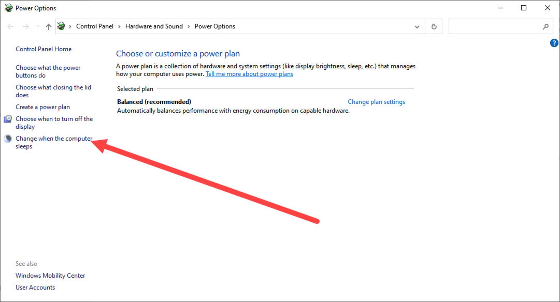 تنظیمات Power Plan ویندوز ۱۰