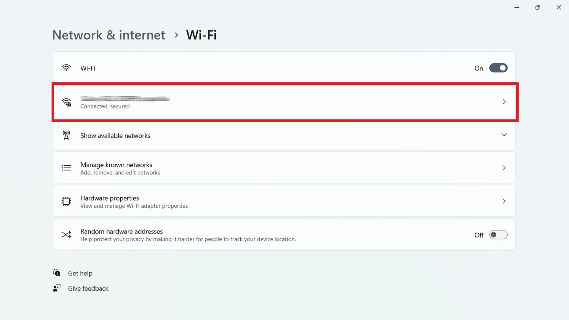 تنظیمات Wi-Fi