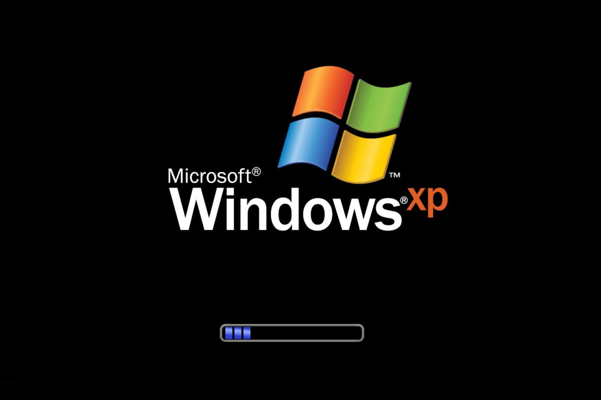 صفحه لودینگ ویندوز XP