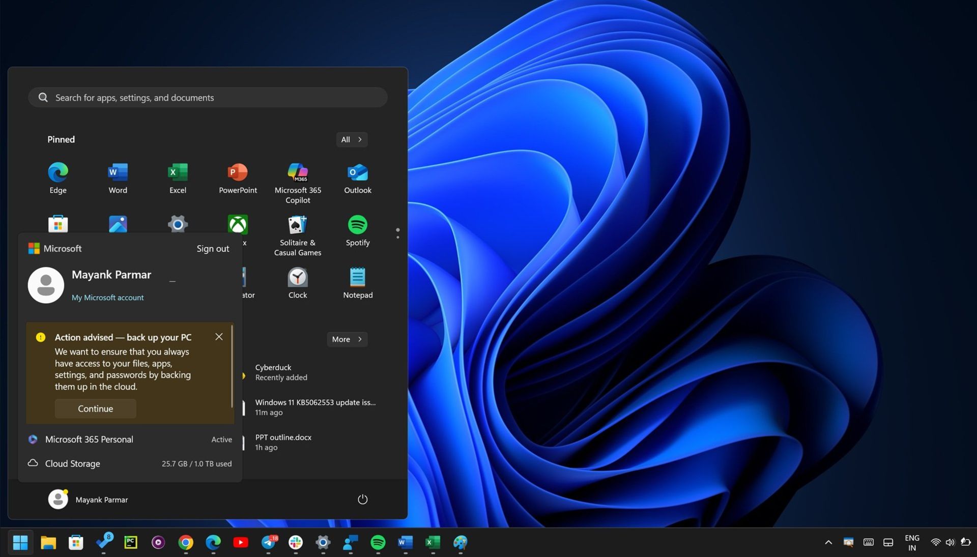 تبلیغ جدید منوی استارت ویندوز ۱۱