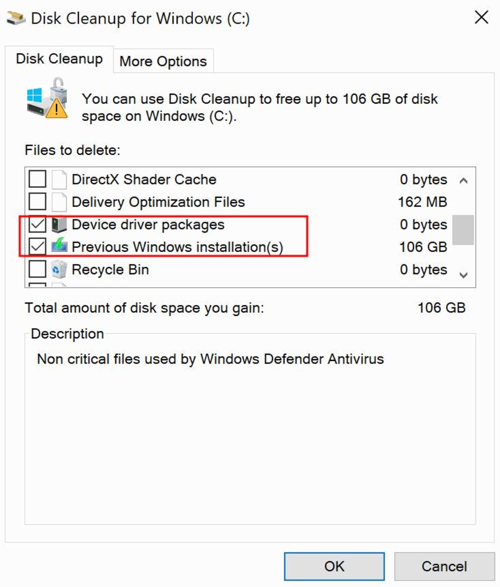 ابزار Disk Cleanup