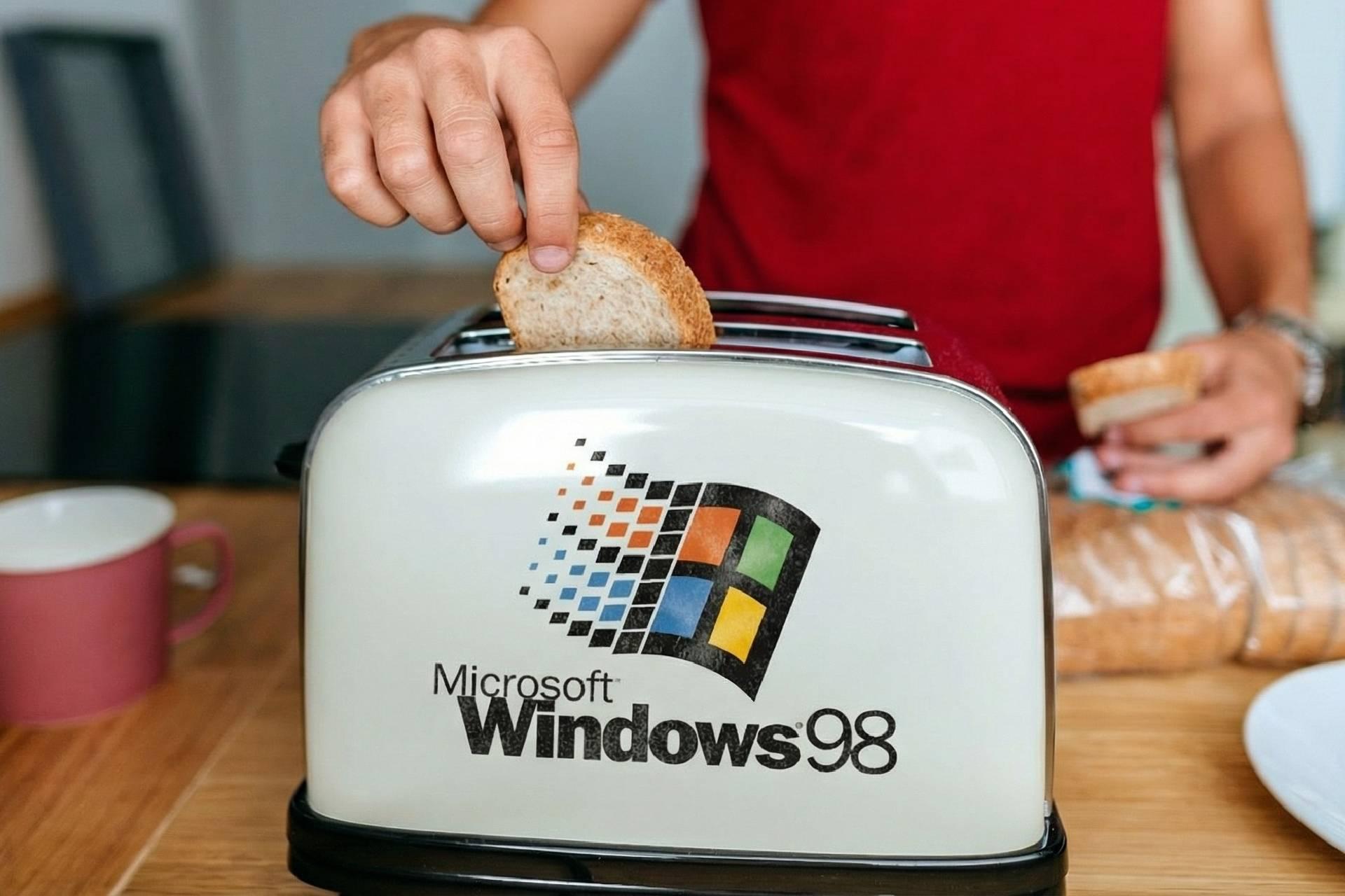 توستر مجهز به ویندوز ۹۸