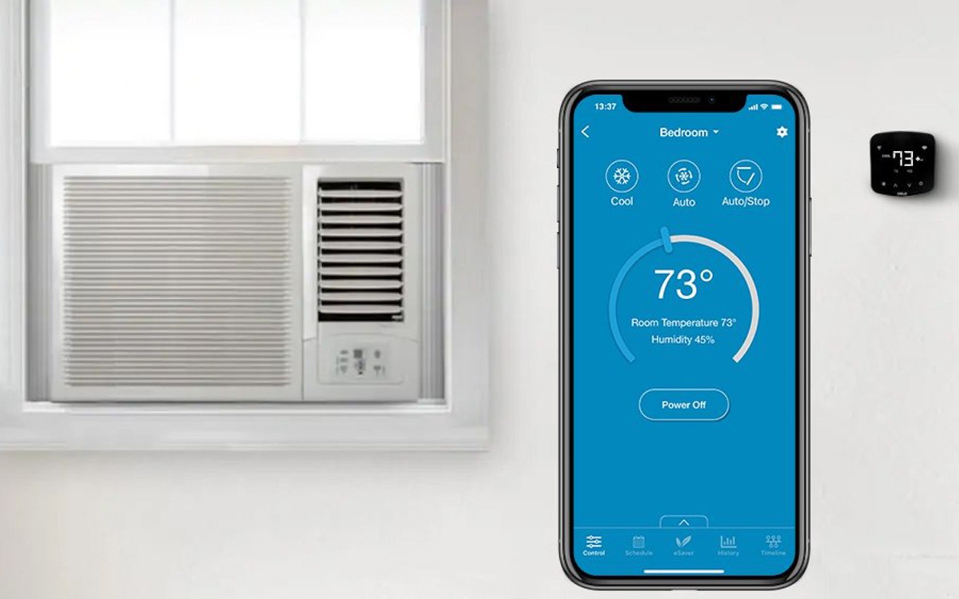 کنترل‌کننده هوشمند کولر گازی پنجره‌ای
