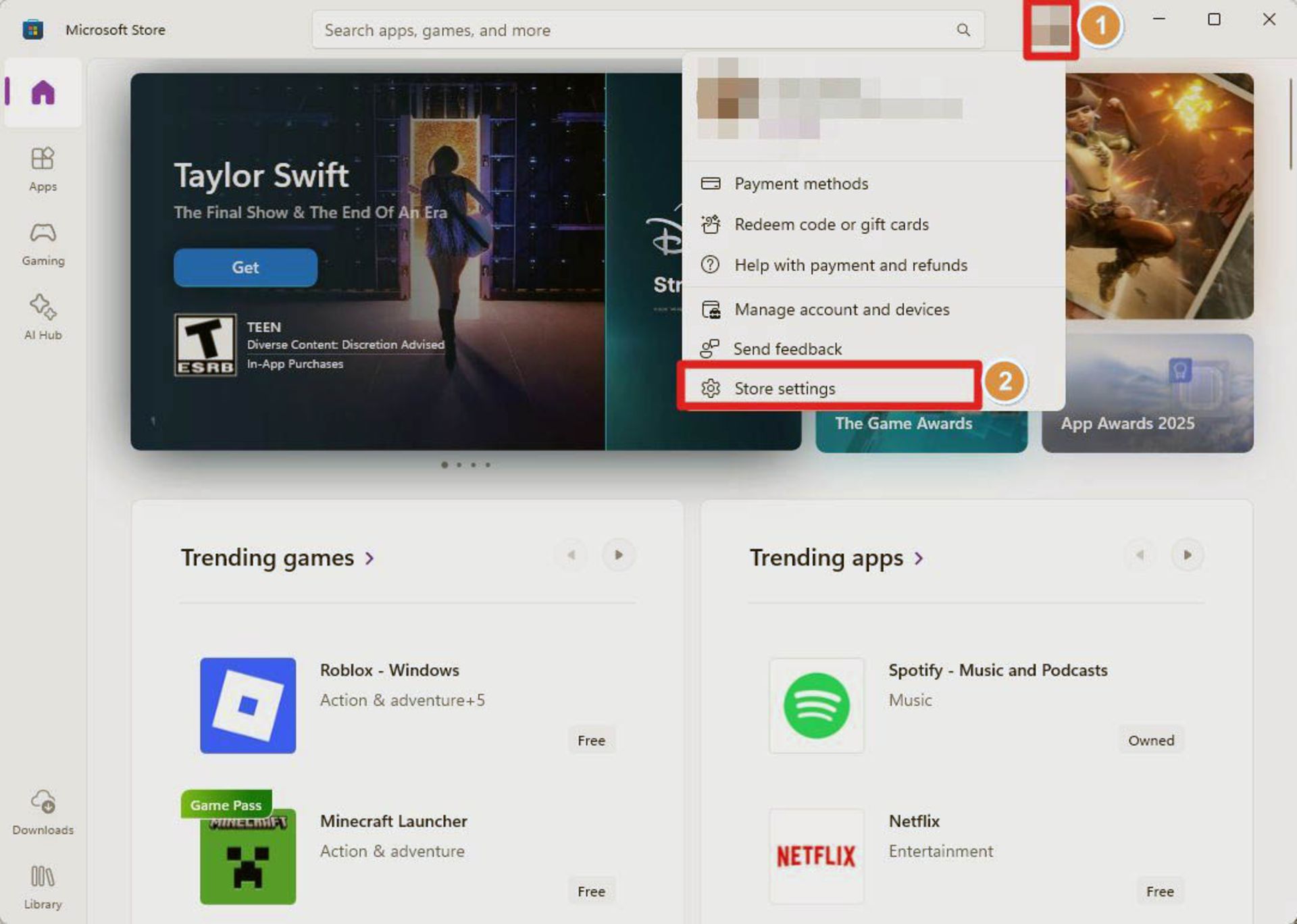 مراحل غیرفعال سازی اپدیت خودکار برنامه ها در مایکروسافت استور ویندوز ۱۱