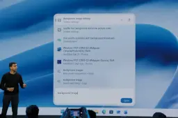 منوی جست‌وجوی ویندوز ۱۱ (Windows 11) با تنظیمات پس‌زمینه و نتایج Bing