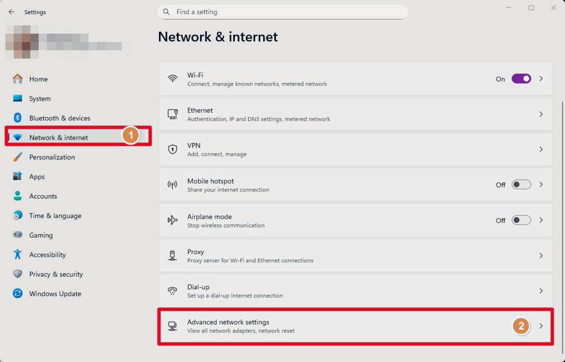 مراحل تعیین محدودیت داده (Data Limit) برای اتصال اینترنت در ویندوز ۱۱
