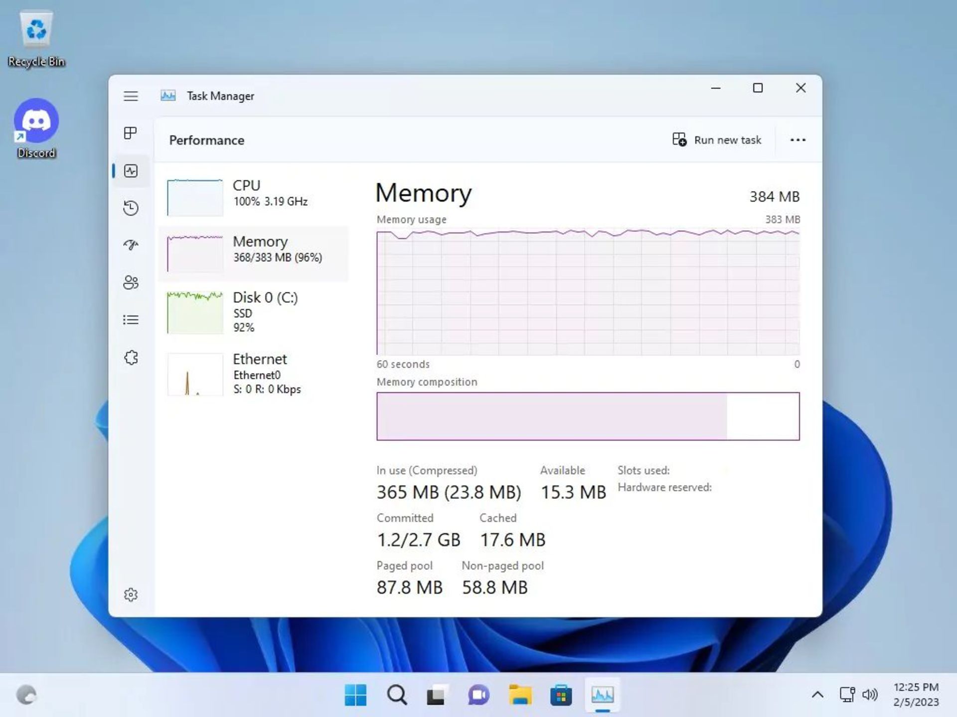 اجرای tiny11 روی کامپیوتر مجهز به گرافیکی با ۴ گیگابایت VRAM