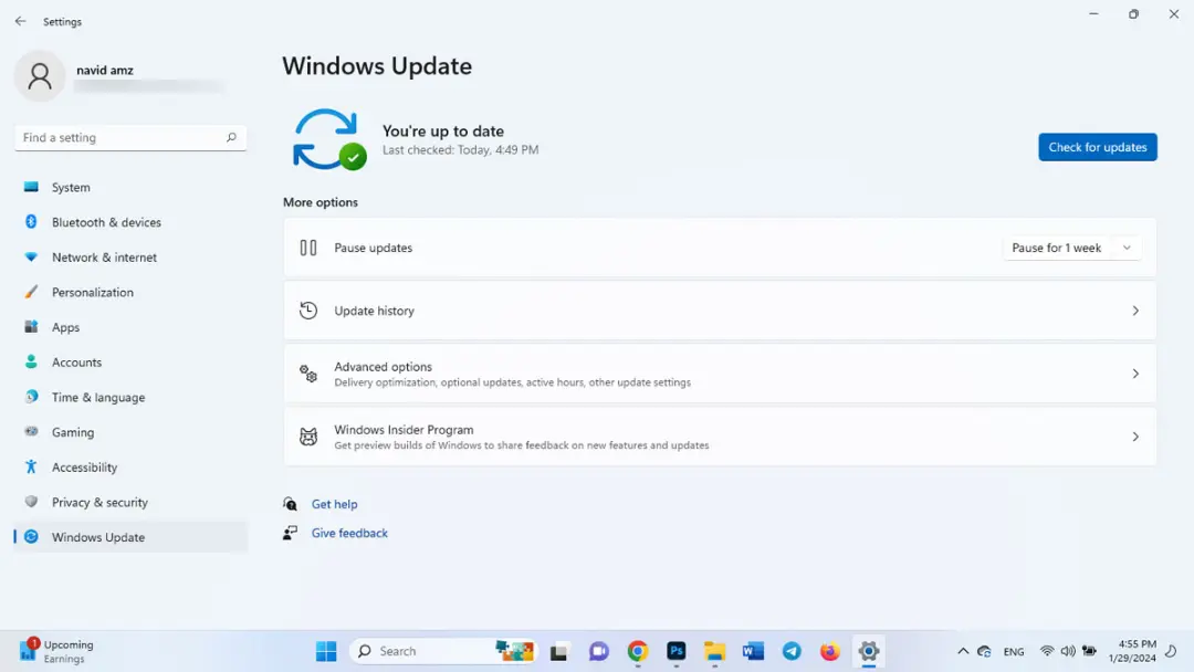 به‌ روزرسانی ویندوز (Windows update)