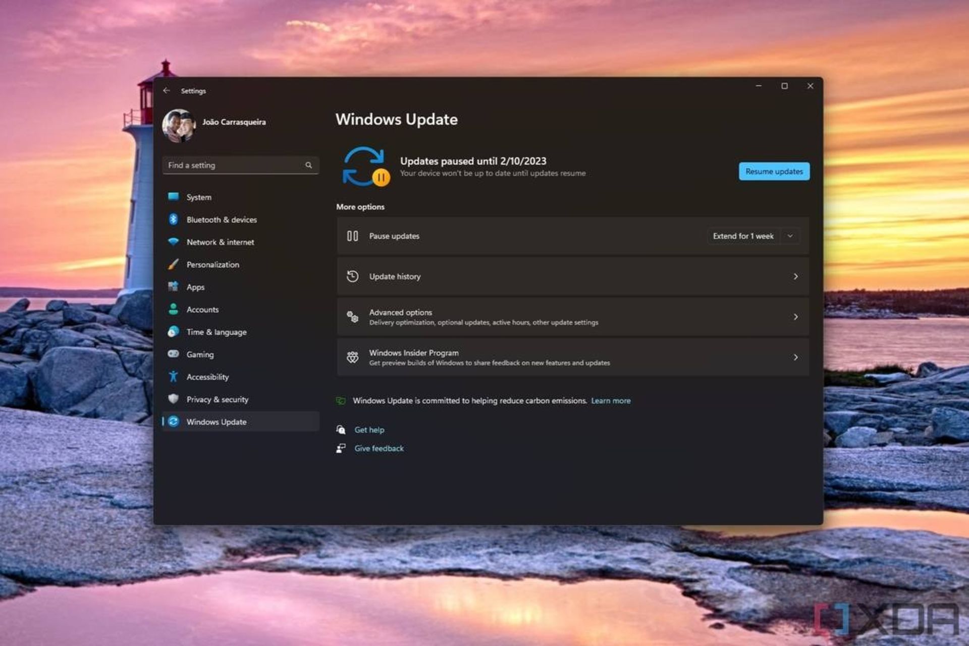 بخش Windows Update در ویندوز ۱۱