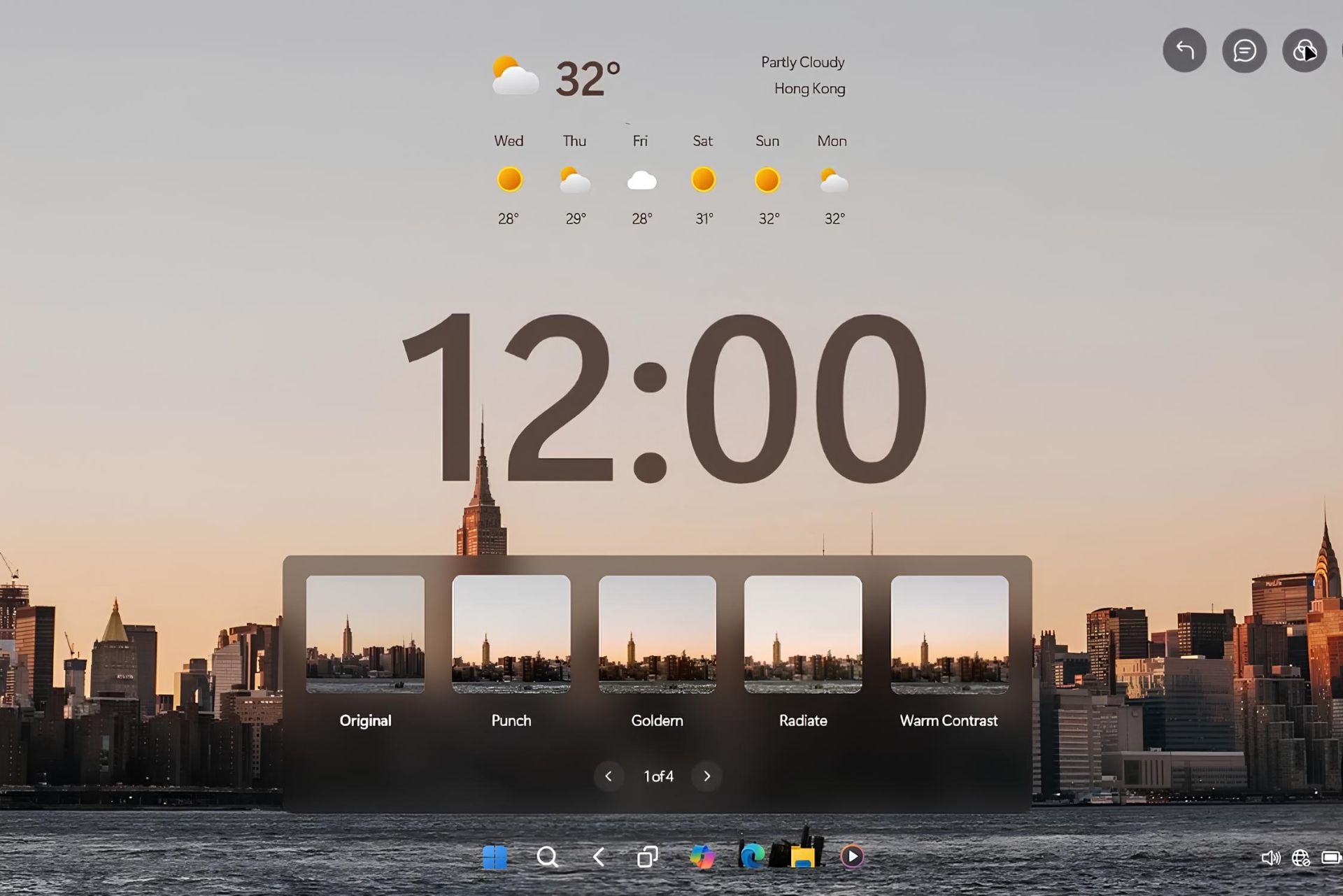 نمایش ساعت و ویجت ها روی صفحه‌ دسکتاپ ویندوز ۱۳