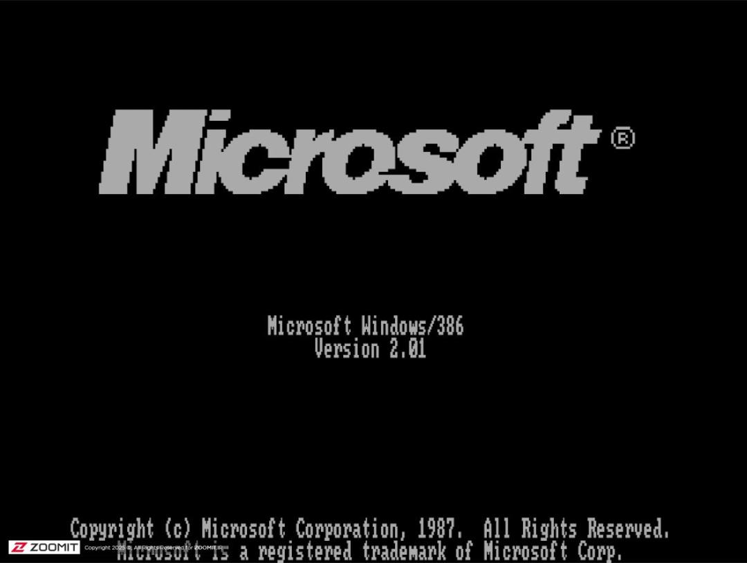 بوت شدن ویندوز ۲ نسخه‌ی Windows/386
