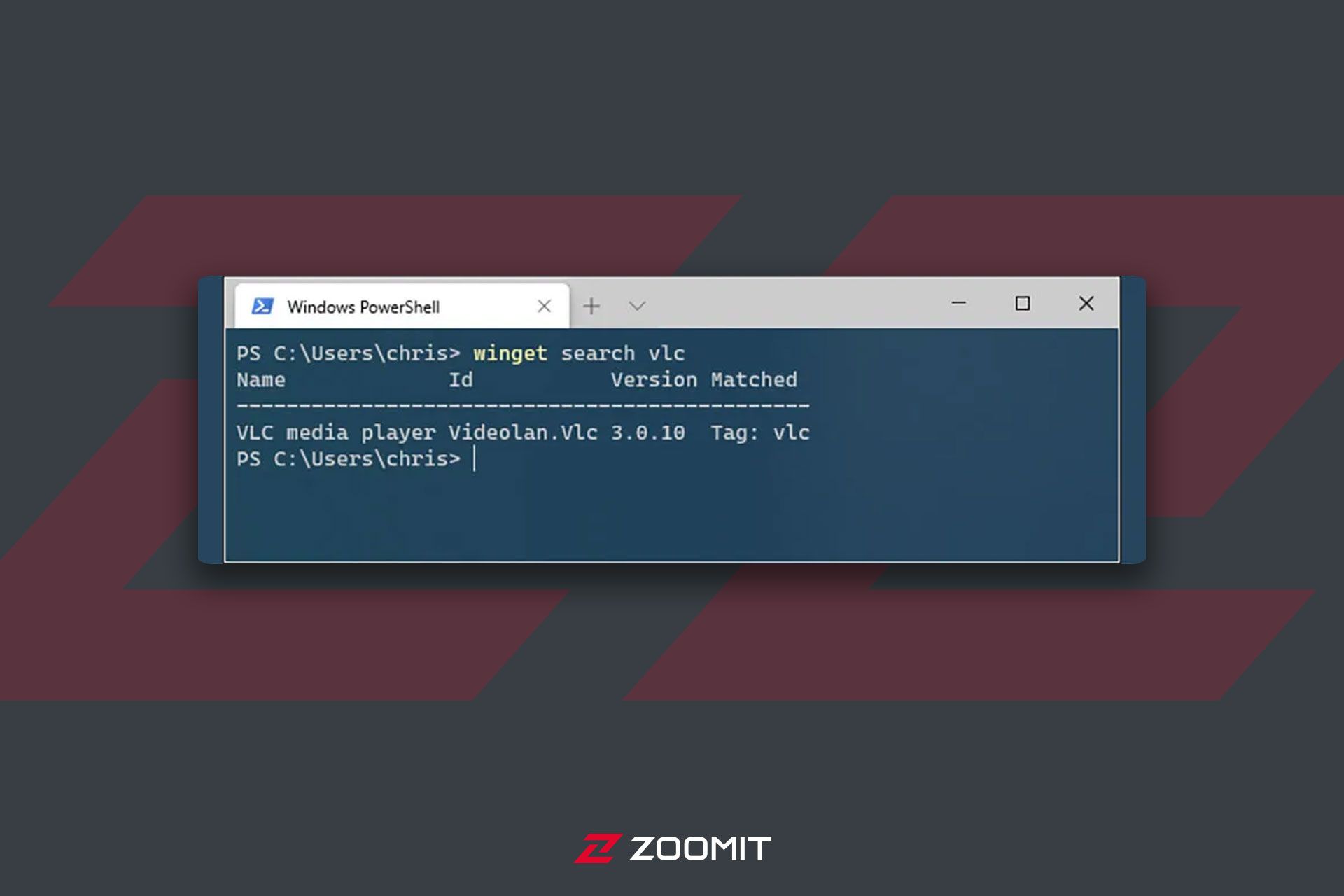 صفحه Powershell و تایپ دستور  جدید