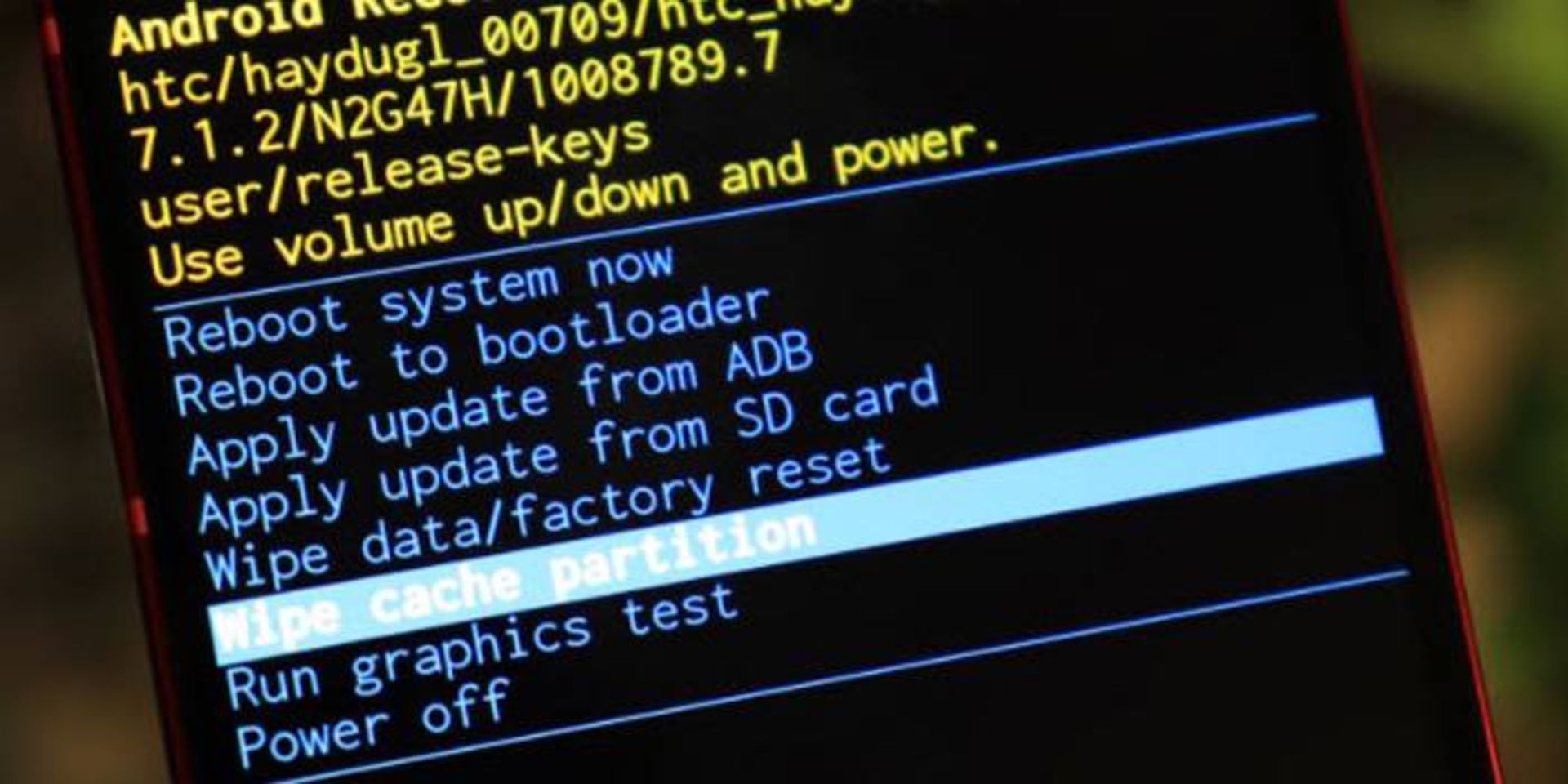 Wipe Cache کردن گوشی اندروید