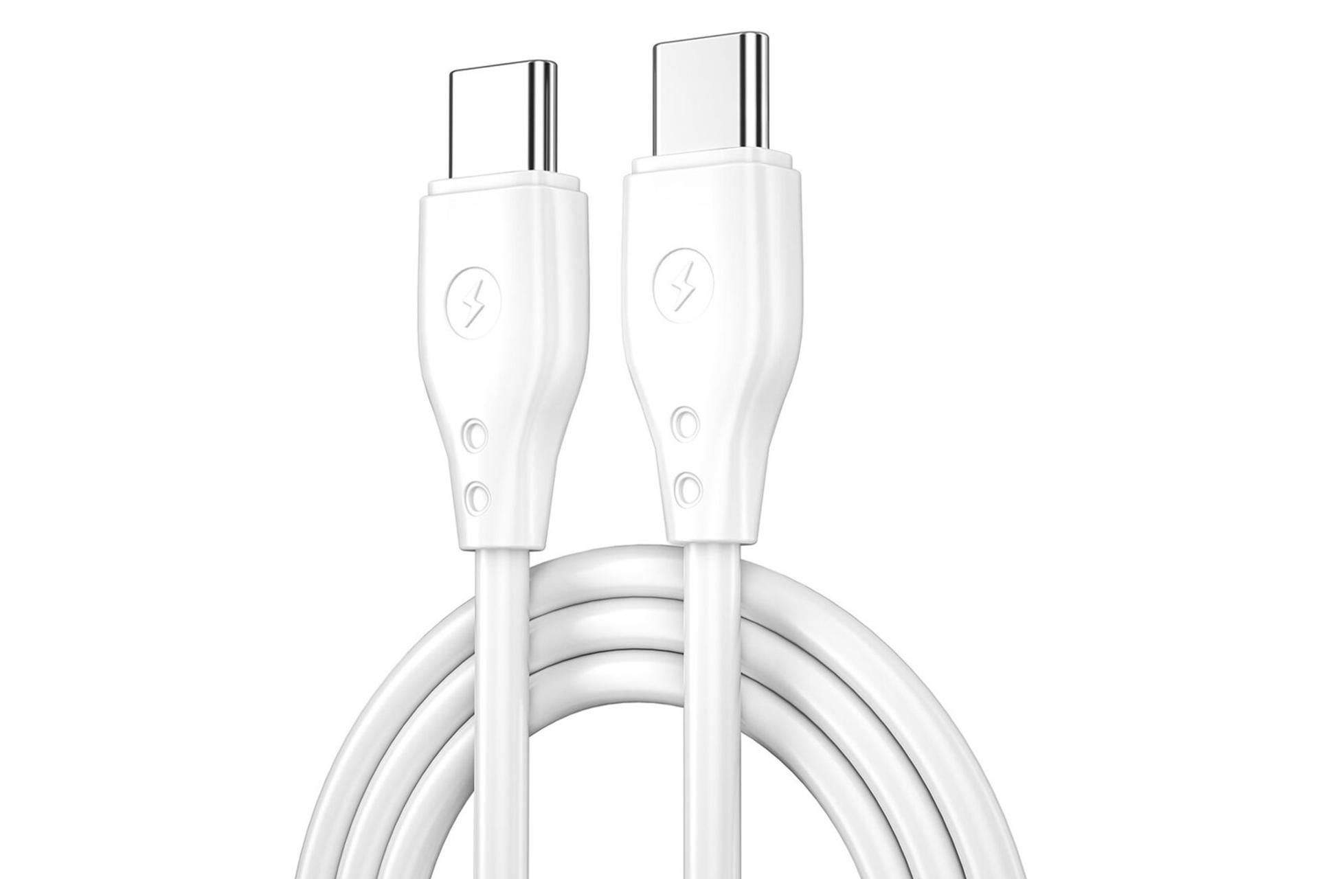 کابل شارژ USB ویوو Type-C به Type-C مدل Wi-C002 C-C با طول 1 متر