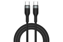 کابل شارژ USB ویوو Type-C به Type-C مدل Wi-C017 C-C با طول 1.2 متر رنگ مشکی