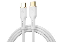 کابل شارژ USB ویوو Type-C به Type-C مدل YQ02 C-C با طول 1.2 متر رنگ سفید