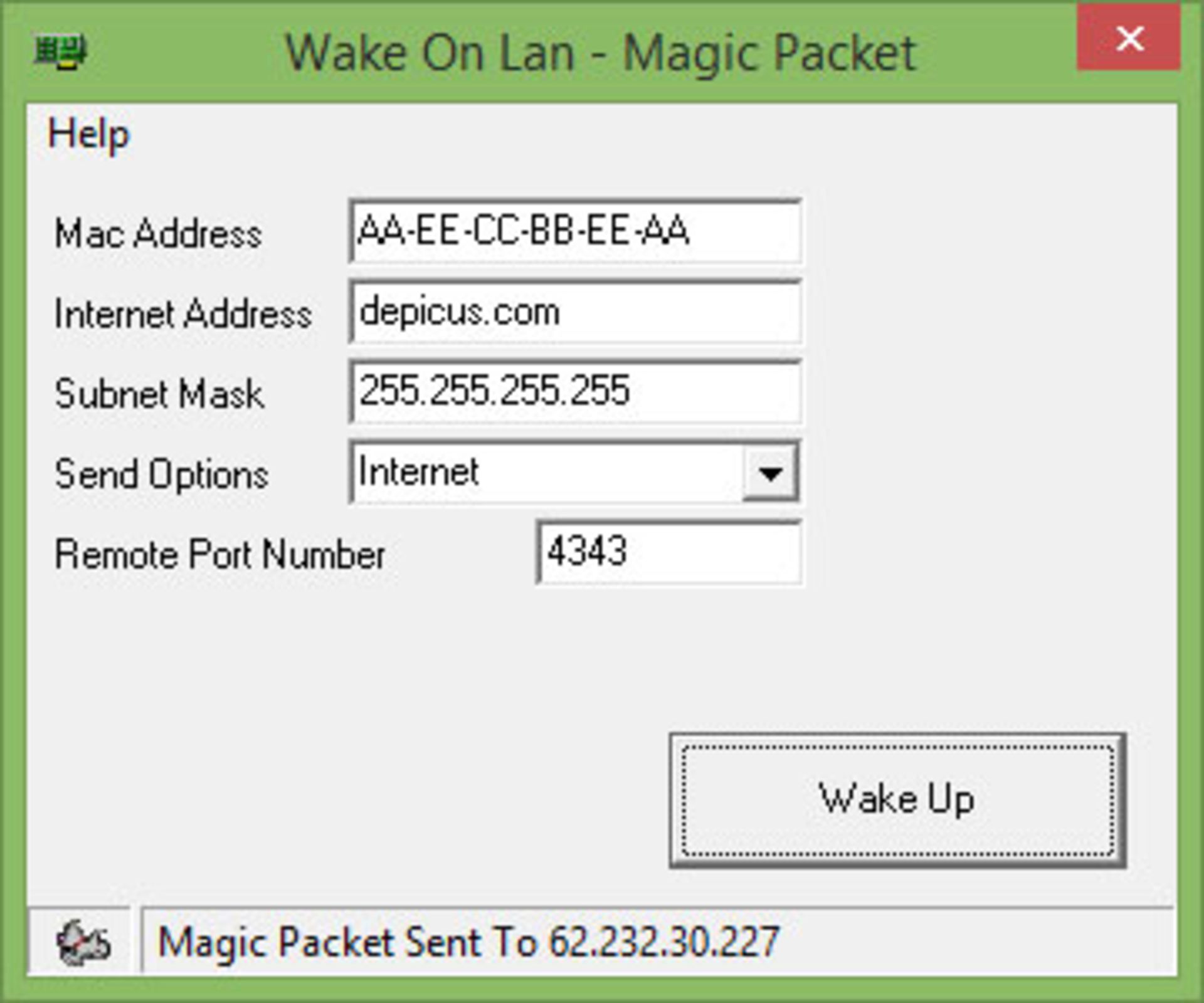 نرم افزار wake on lan magic packet