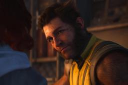 چهره شخصیت وولوورین (Wolverine) در محیطی تاریک و سینمایی