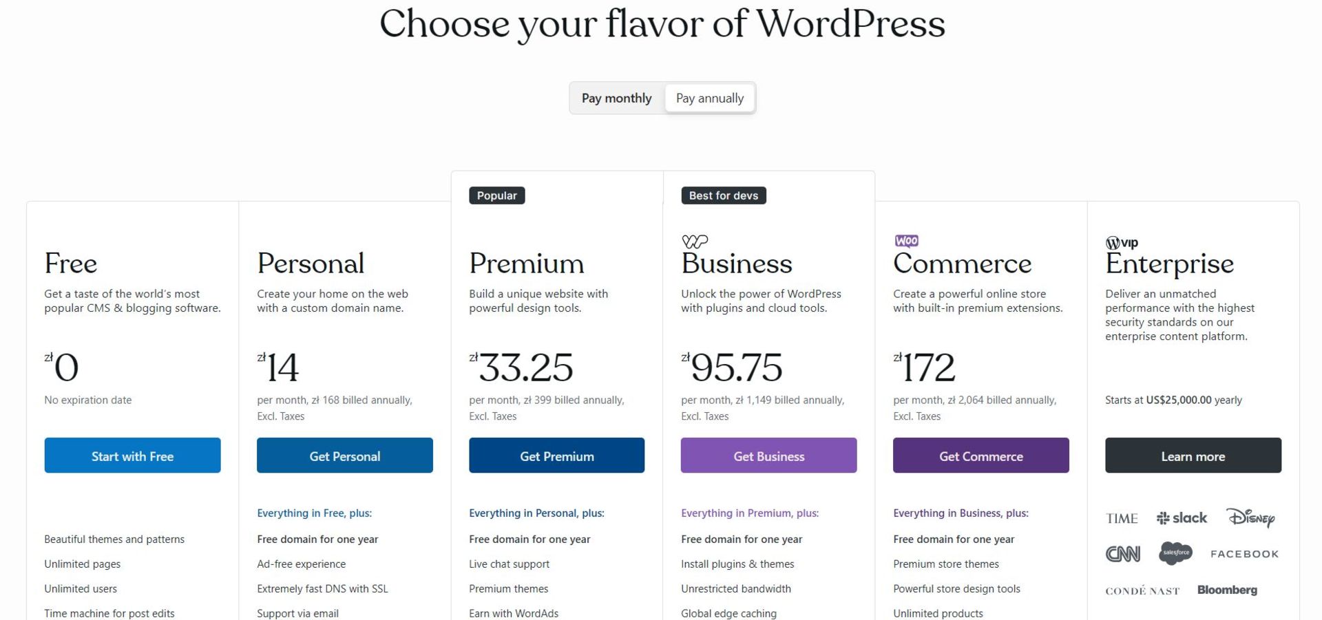 پلن دامین رایگان وبلاگ ورپرس
