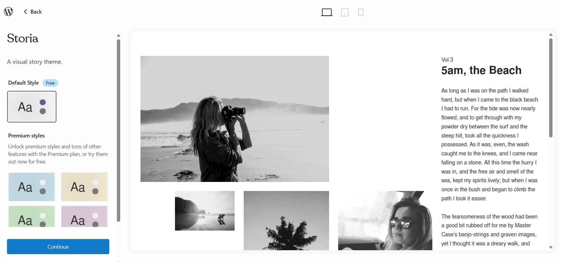 سفارشی سازی اولیه قالب وبلاگ وردپرس