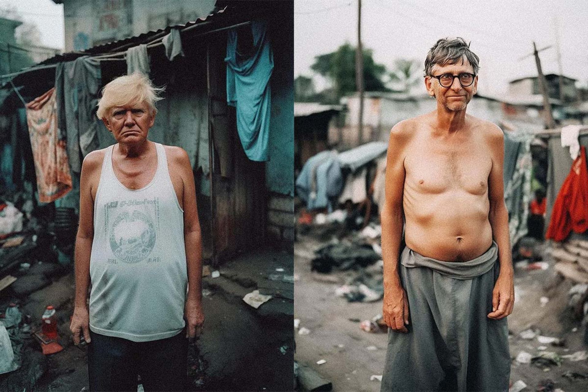 بیل گیتس و دونالد ترامپ فقیر