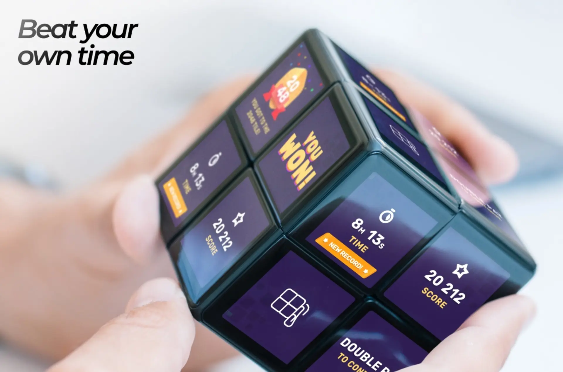 گجت هوشمند WOWCube (WOWCube) با نمایش امتیاز و زمان در صفحات دیجیتال
