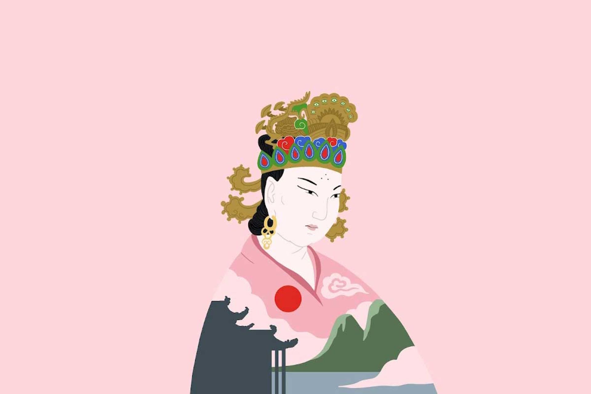تصویرسازی از وو زتیان، تنها امپراطور زن در تاریخ چین