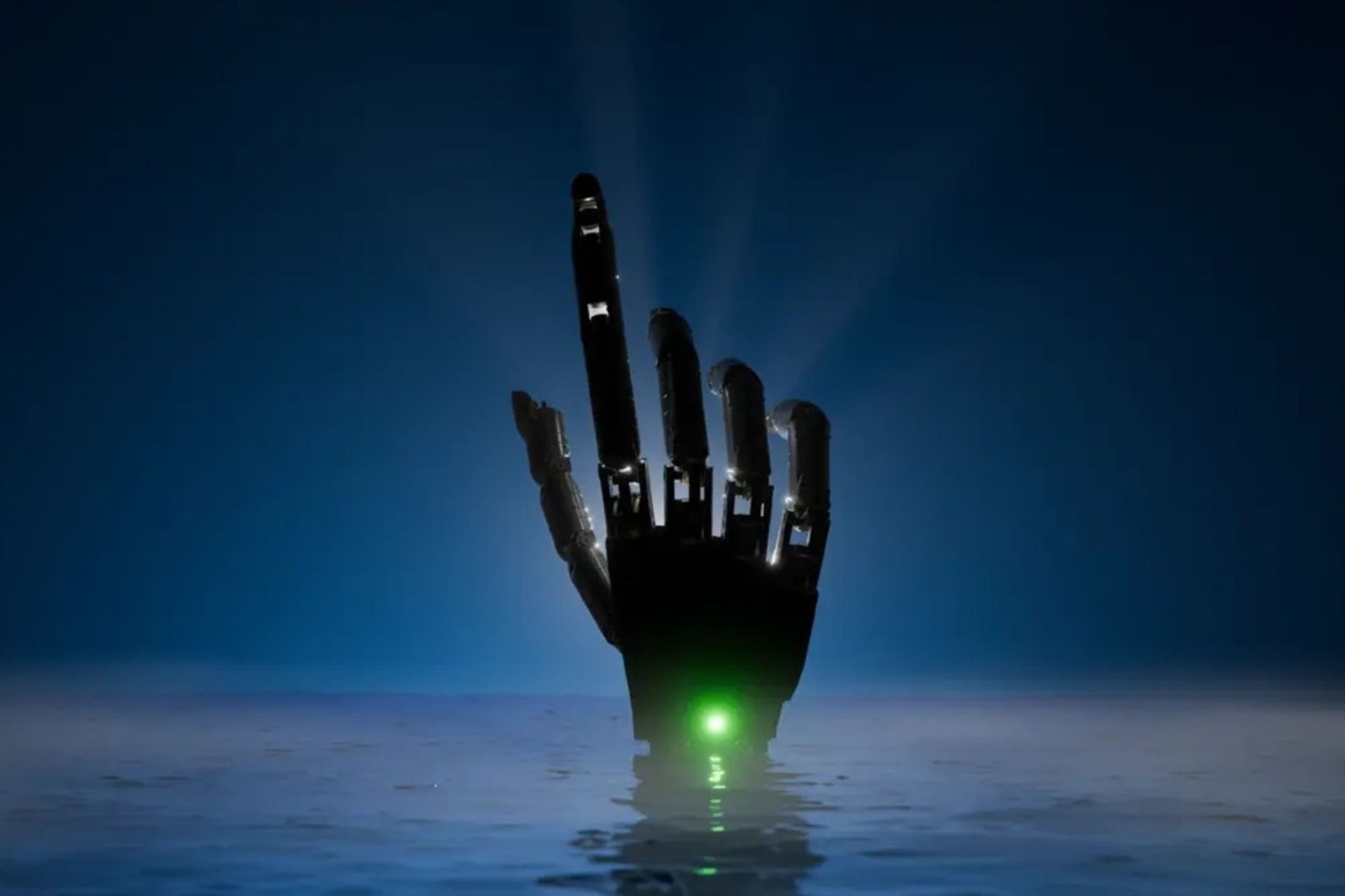 دست رباتیک ووجی هندز در فضای تاریک