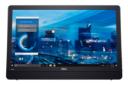 نمای رو به روی کامپیوتر همه کاره Dell Wyse 5470 با نمایشگر روشن و نمایش لوگو