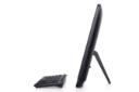 نمای لبه سمت راست کامپیوتر همه کاره Dell Wyse 5470 با نمایش ضخامت دستگاه و پایه پشت