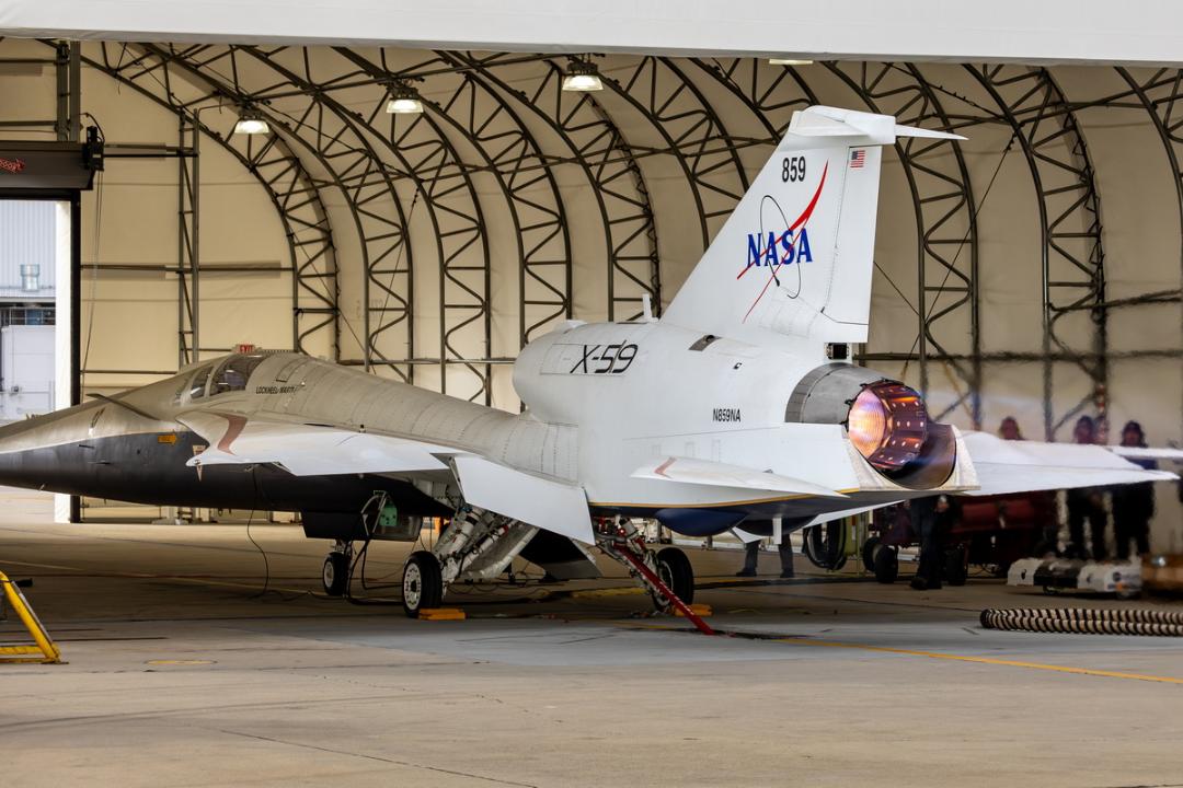 تست موتور هواپیمای X-59