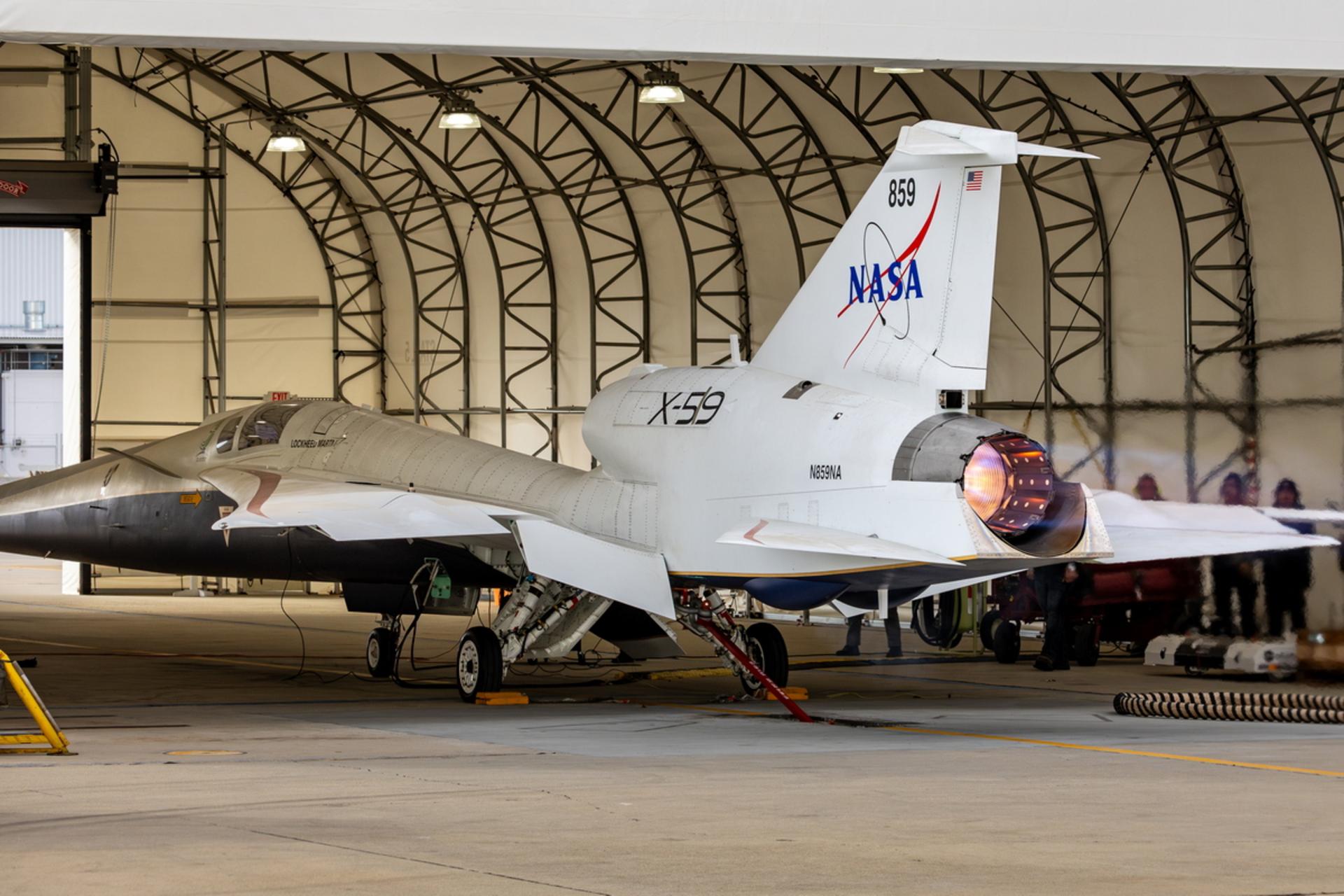تست موتور هواپیمای X-59