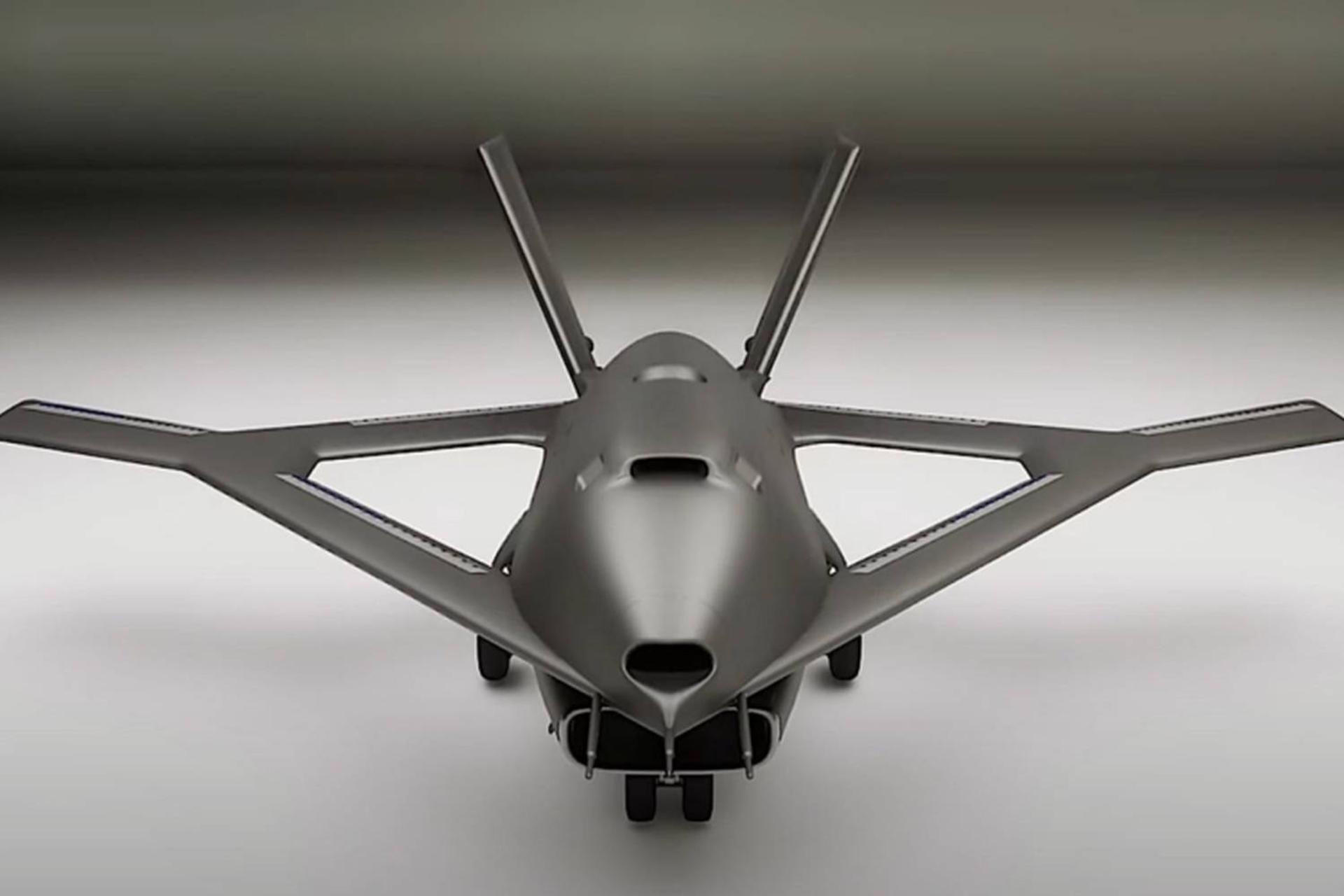 برداشت هنرمند از هواپیمای آزمایشی X-65