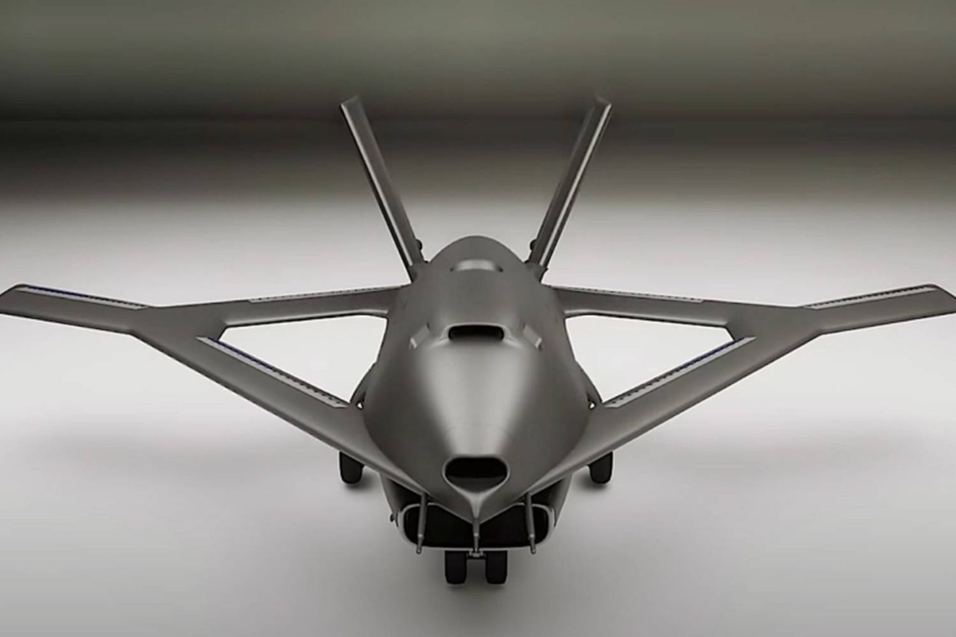 برداشت هنرمند از هواپیمای آزمایشی X-65