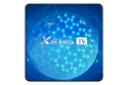 نمای پنل بالای اندروید باکس ایکس 88 PRO TV با نمایش لوگو