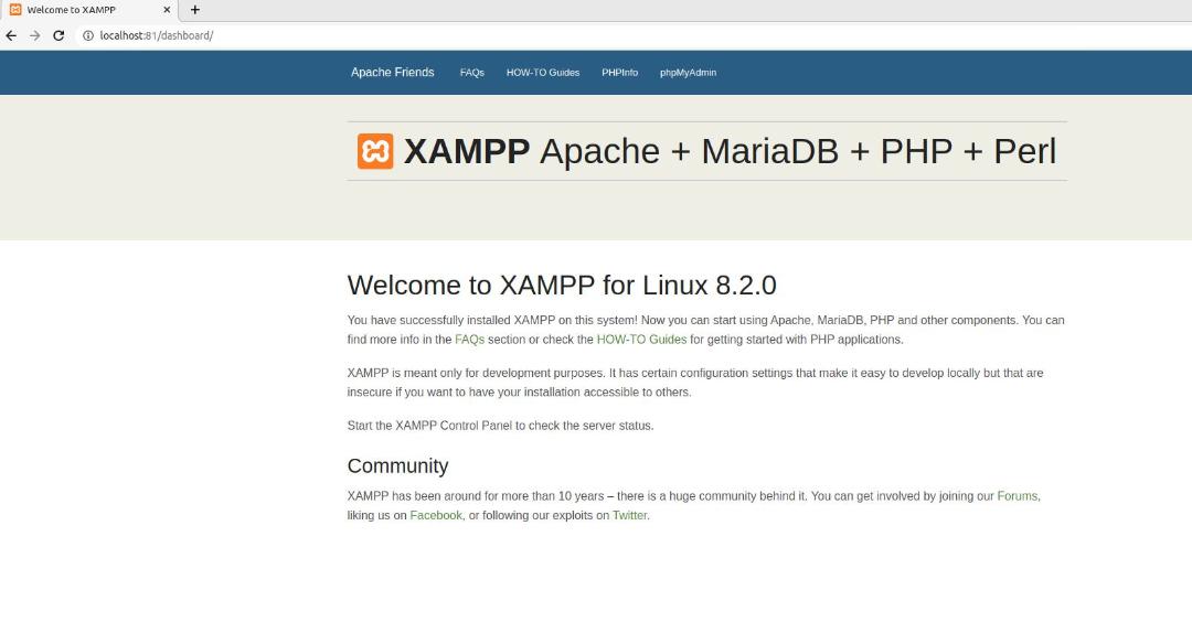 نرم افزار XAmpp در لینوکس