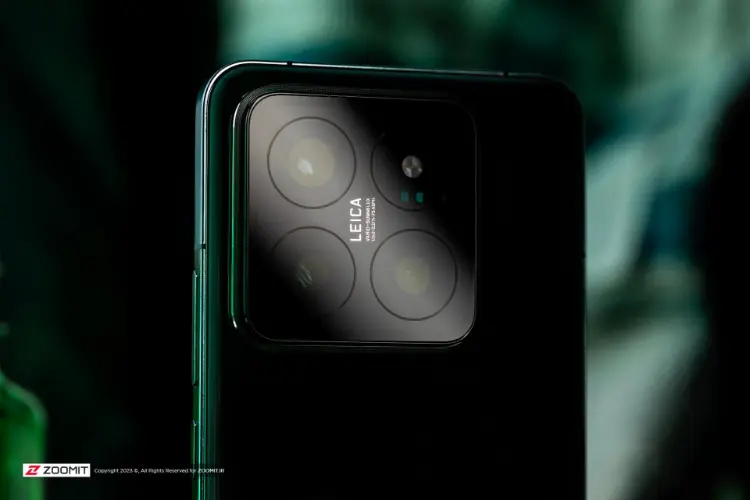مدل سبز شیائومی ۱۴ پرو / Xiaomi 14 Pro دوربین نمای نزدیک