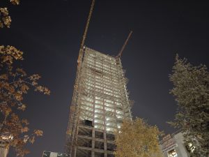برج در حال ساخت در ونک