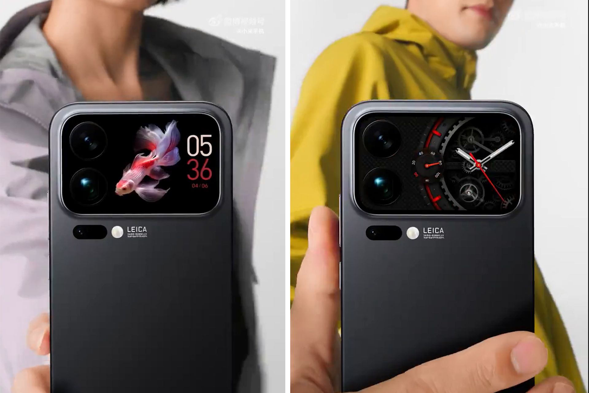 نمای پشت گوشی شیائومی ۱۷ پرو مکس در دست