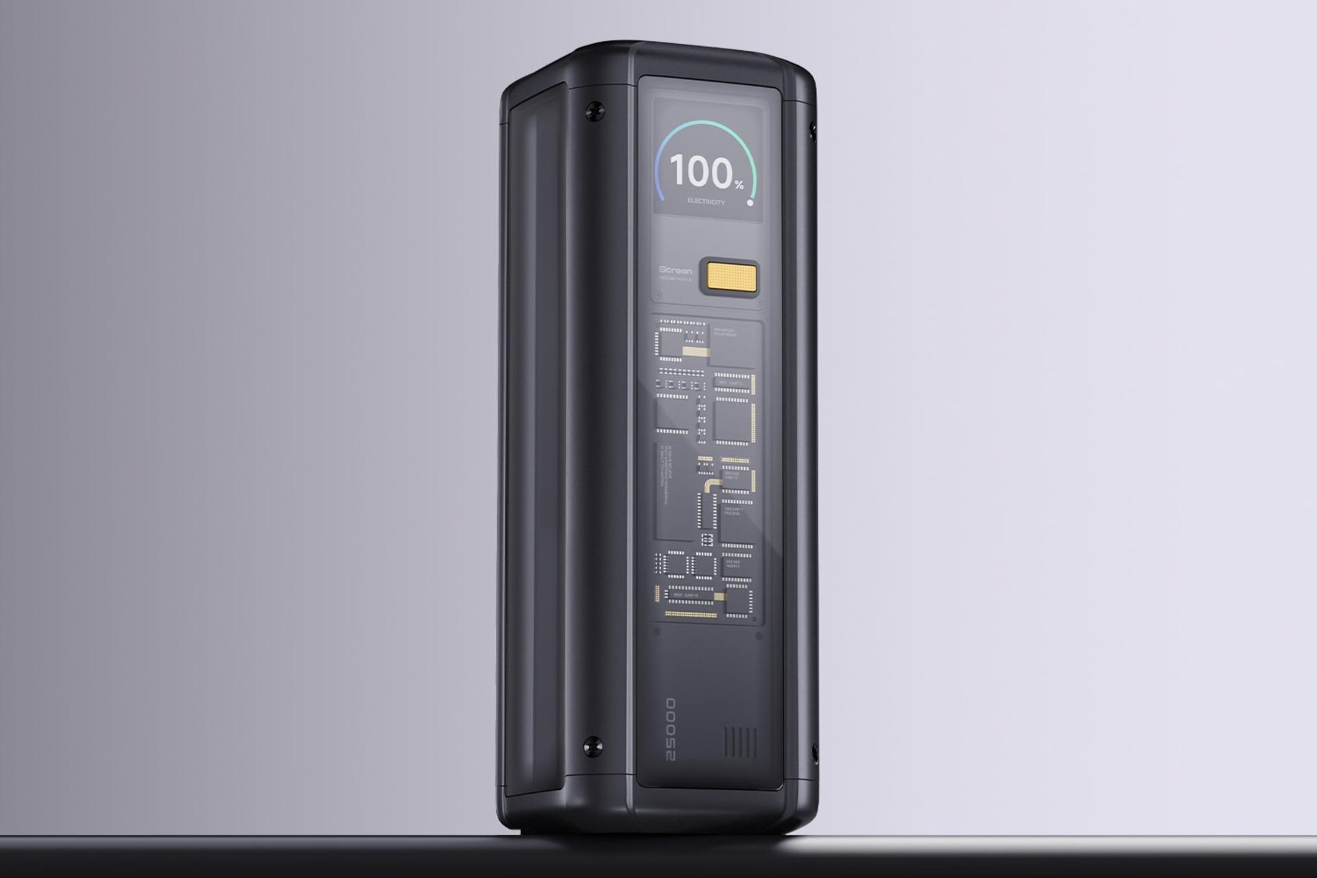 سمت چپ پاور بانک شیائومی Xiaomi 212W HyperCharge 25000mAh