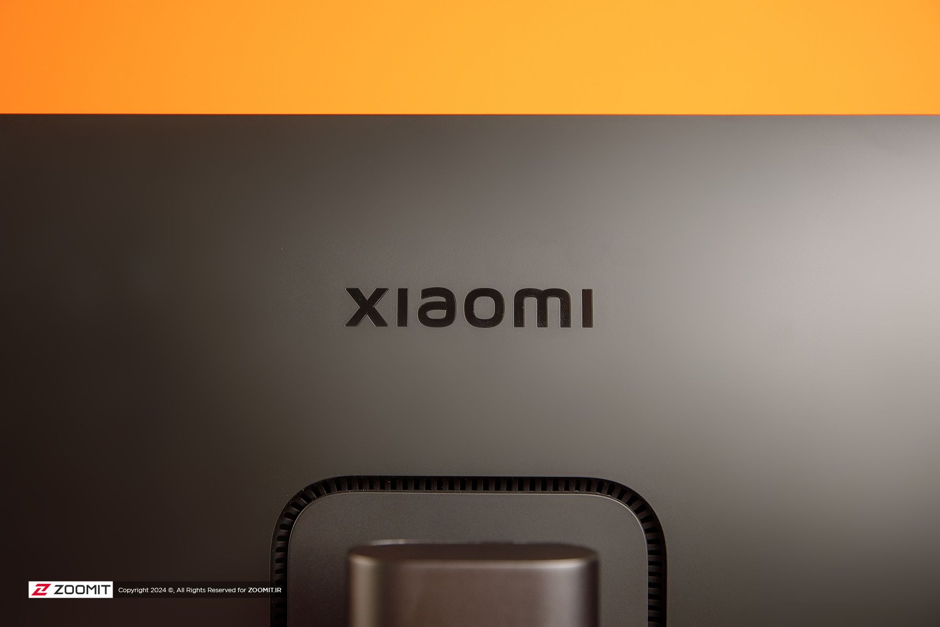 Xiaomi logo on Xiaomi 4K monitor