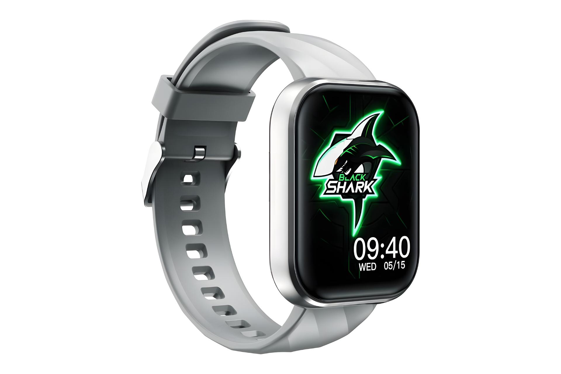 نمای چپ رنگ نقره ای ساعت هوشمند شیائومی بلک شارک Xiaomi Black Shark GT Neo