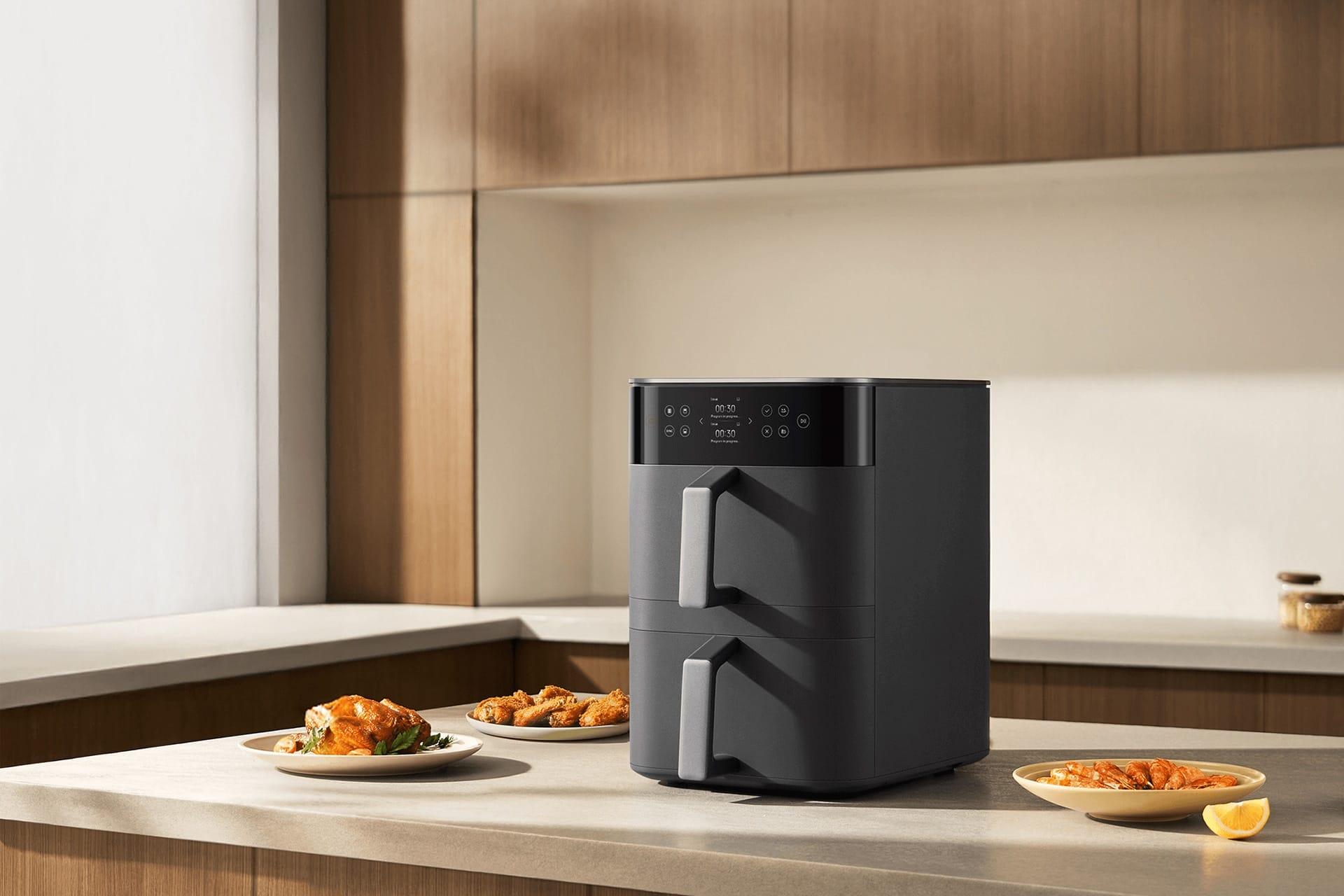 سمت راست سرخ کن بدون روغن و هواپز شیائومی Xiaomi Double Stack MAF-DS1201