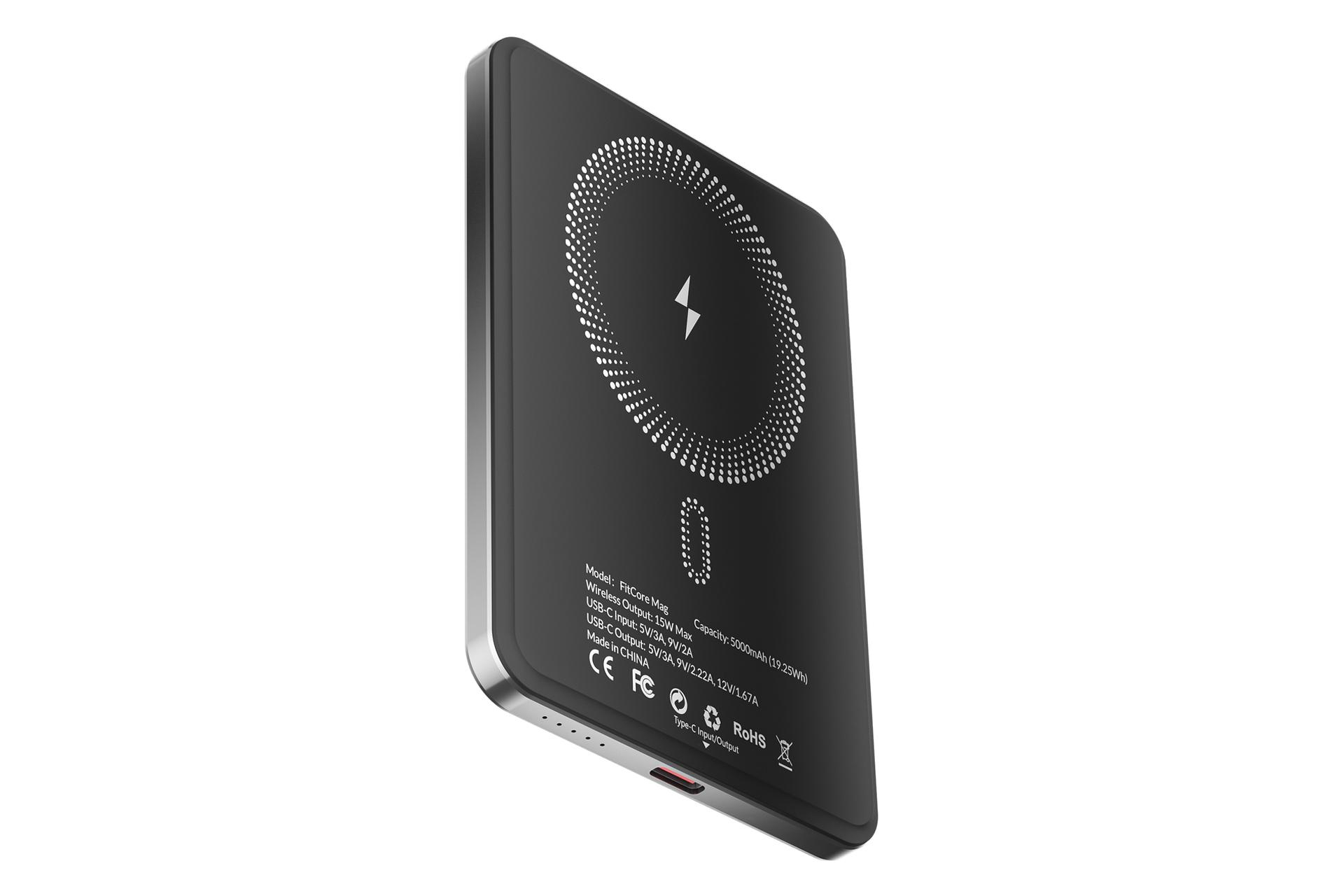 درگاه پاور بانک شیائومی گلوریمی Xiaomi Glorimi FitCore Mag 5000mAh