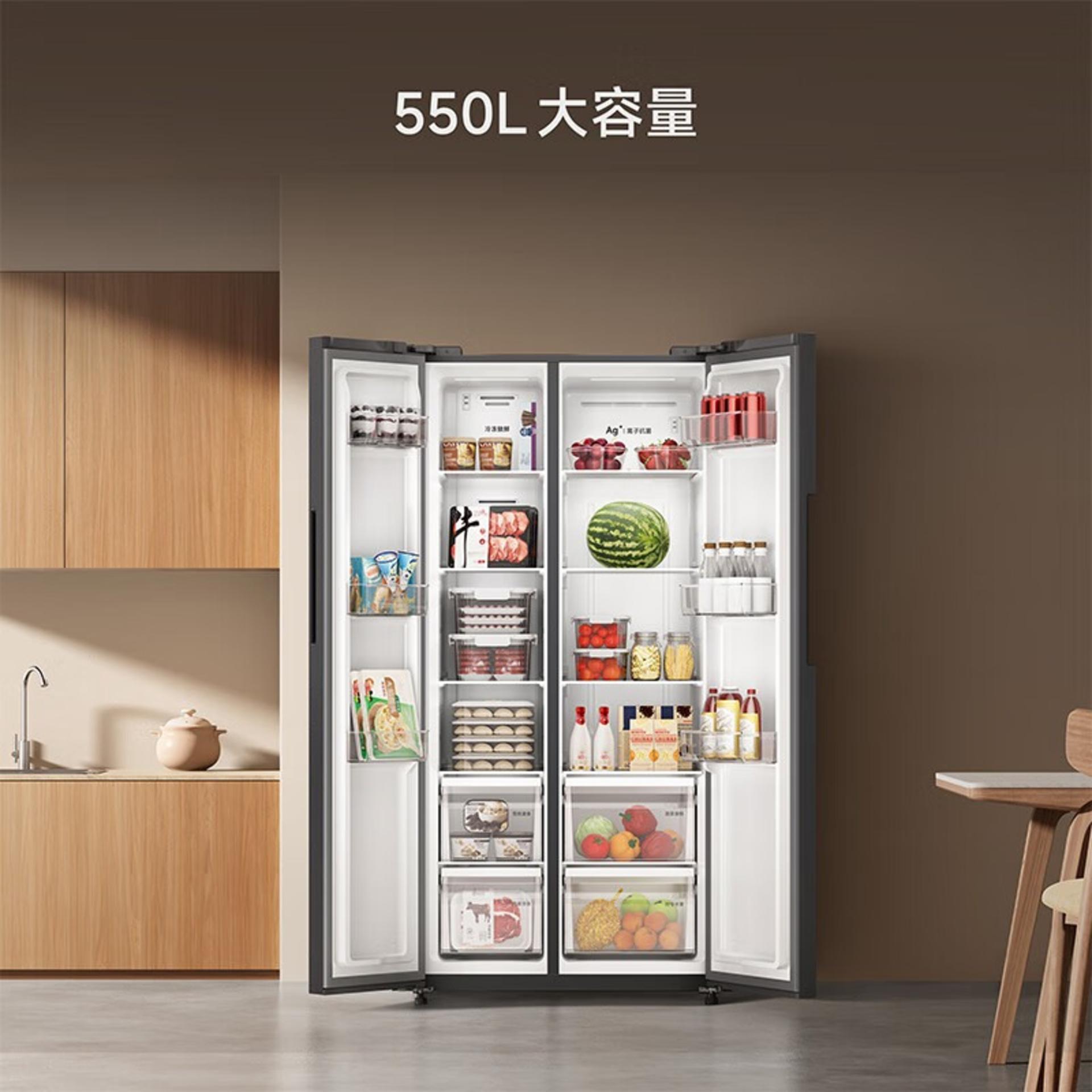 یخچال فریزر Mijia 550L در آشپزخانه