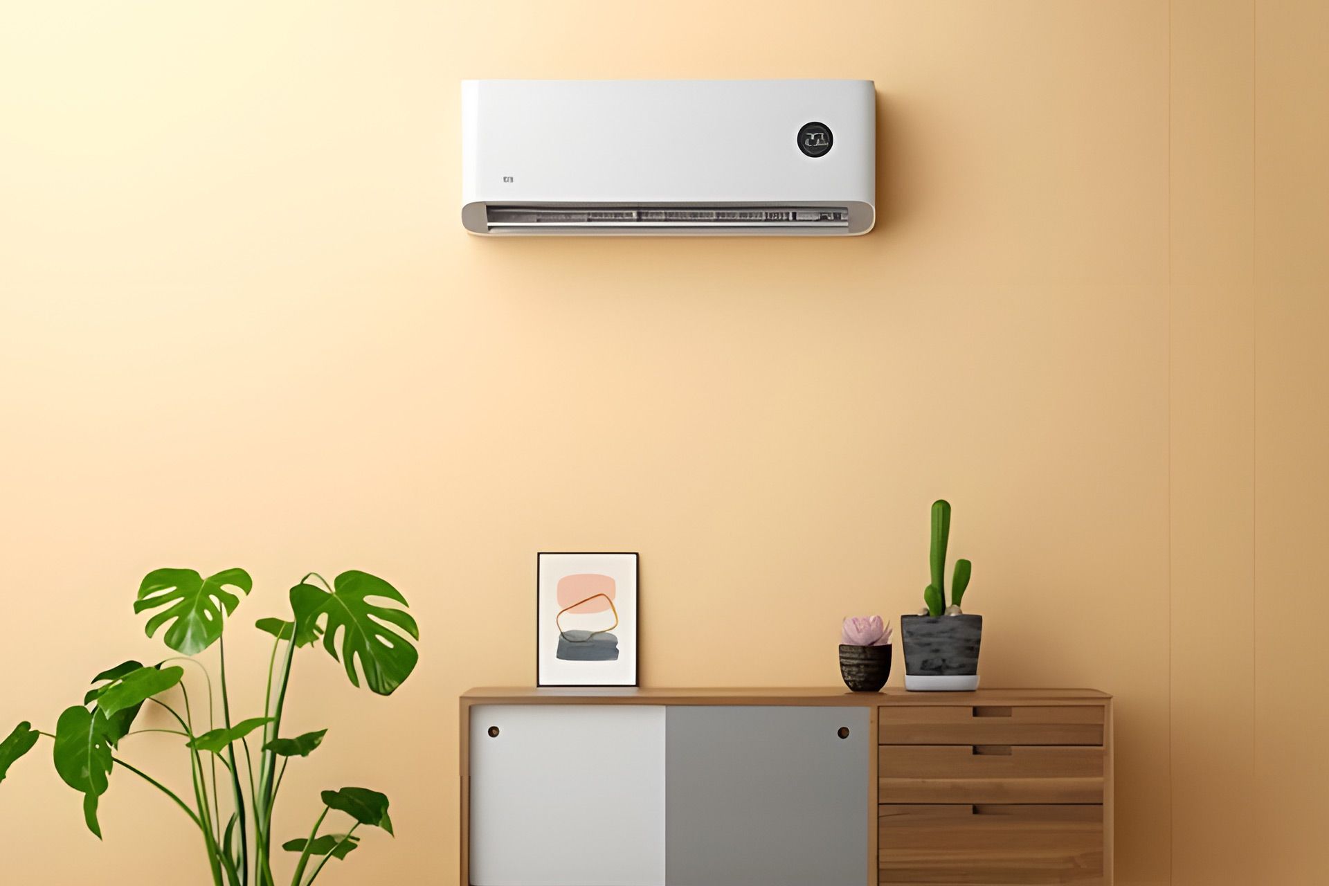 کولر گازی شیائومی Mijia Air Conditioner Pro روی دیوار اتاق