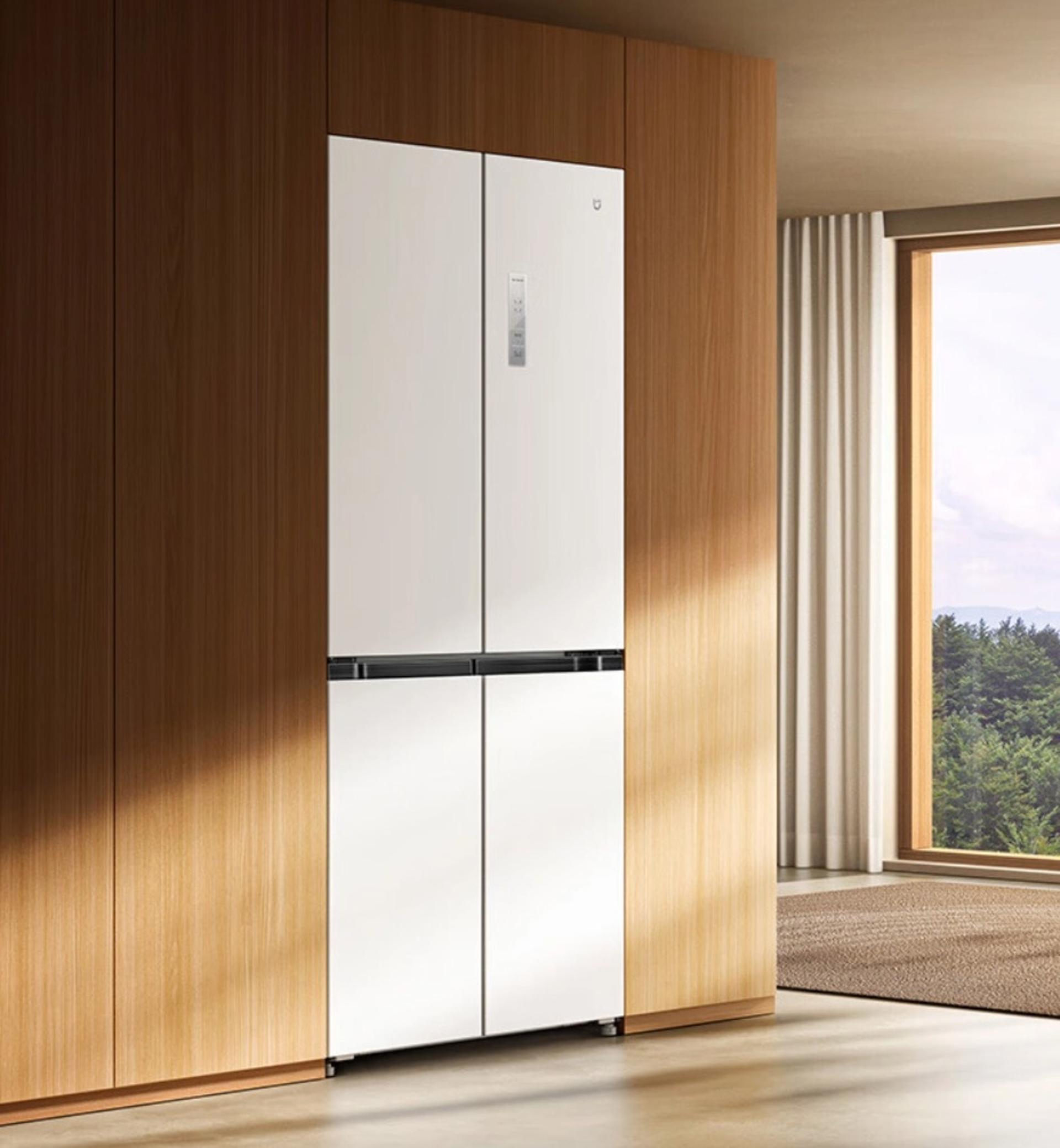 یخچال شیائومی Mijia 508L از نمای جلو رنگ سفید