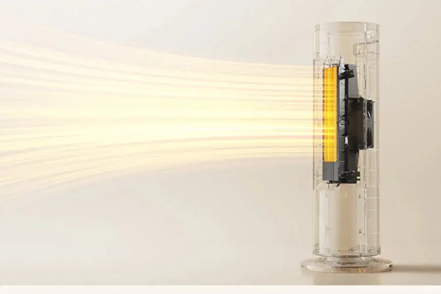 بخاری برقی شیائومی مدل Mijia Graphene Heater C در حال تولید گرما
