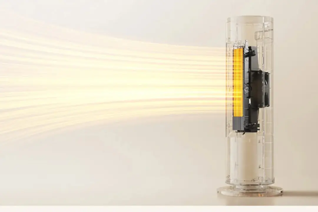 بخاری برقی شیائومی مدل Mijia Graphene Heater C در حال تولید گرما