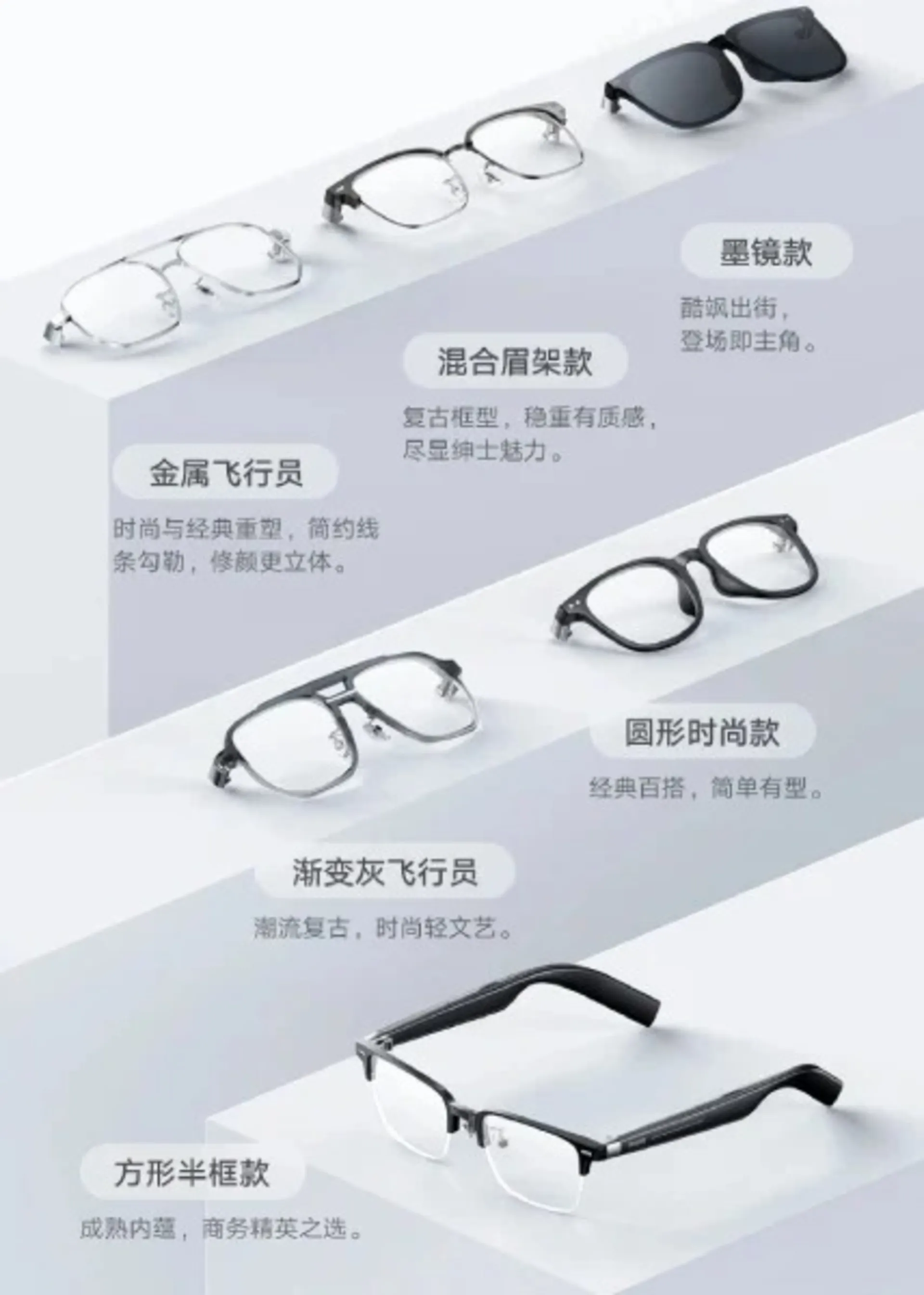 مدل‌های عینک هوشمند Mijia شیائومی